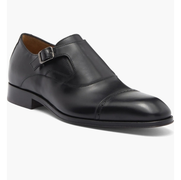 Antonio Maurizi Cap Toe Leather Monk Strap Shoes Size 43 - Picture 4 of 6